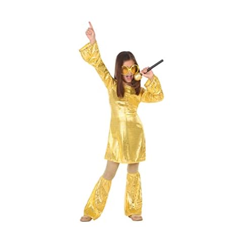 Atosa 56901 Golden Costume 5-6 Years Disco 70S, Men, Women, Boys Girls, 5 a 6 años Cover