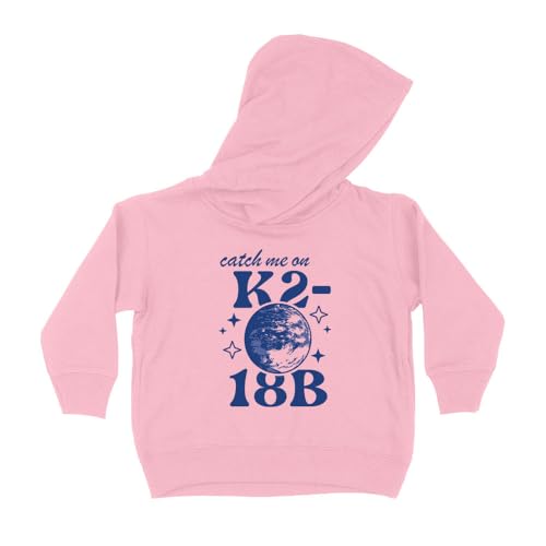 Catch Me On K2-18B Kids Hoodie Sweatshirt Toddler 5T Light Pink