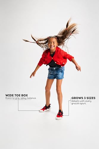 Image of ARETTO Expanding Red Kids Shoes for Growing Feet - Boys & Girls Footwear, Baby Girl Shoes, Sneakers for Boys, Baby Shoes & Comfortable Shoes for Kids | Age 1-9 Years