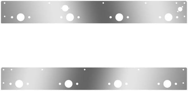 Technical Precision Replacement For KENWORTH T800 SF YEAR 2021 SS CAB PANELS W 8 P1 LIGHT HOLES BLOCK HEATER PLUG STEP LIGHT HOLE