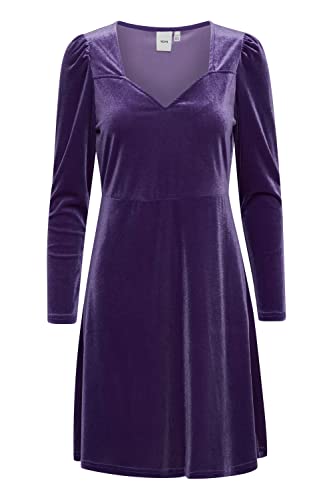 ICHI robe femme coupe masquante anti froissement pour silhouette élancée