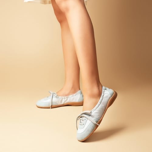 Image of Theater Kai Casual Sneakers in Suede for Women | Stylish Flat Lace-Up Shoes | Lightweight Comfortable Footwear with Cushioned Insole
