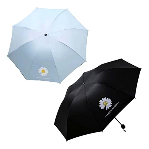 Image of KEKEMI 3 Fold Automatic Sun & Rain Umbrella for Men & Women (Pack of 2)