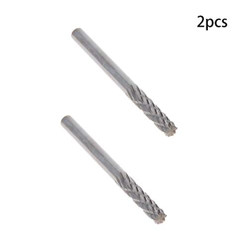 Fresas rotativas de carburo de tungsteno, 3mm, 2 piezas miniatura 3