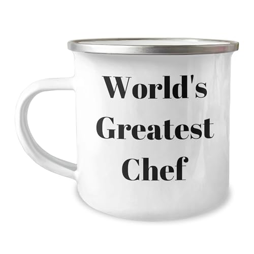 World's Greatest Chef Gift for Him, Valentine's Unique Chef Camping Mug, Funny Quote, Chef's Favorite Mug, World's Greatest Chef, Chef Gifts (155 characters)