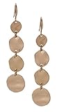 SPUNKYsoul Boho Round Minimalist 3 or 4 Statement Circle Disc Drop Dangle Earrings in Gold and Silver, Trendy Casual Everyday Chic Fashion Jewelry for Women, Gift Giving (Gold)