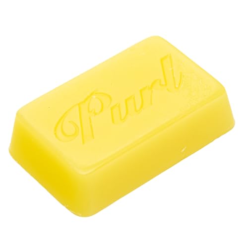 image for Purl faster than you. Purl - Yellow, 68g Wax Bar - Warm Spring Ski and