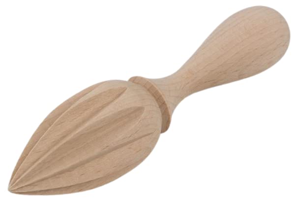 teemando® Presse-citron en bois pointu 15 cm Presse-agrumes