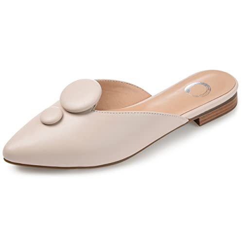 Journee Collection Mallorie Mule para mujer, Color piel (nude), 40 EU