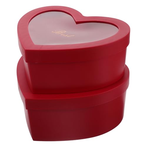 TOBBOMEY Caja de Obsequio de San Valentín en Forma de Corazón...