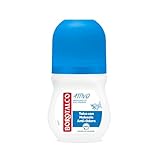 Borotalco, Deodorante Roll On Attivo Blu, Formula Senza Alcool e con Talco con Molecole Anti-Odore, Efficacia Fresca, 48h di Efficacia, Profumo di Sali Marini - 1 Flacone da 50 ml