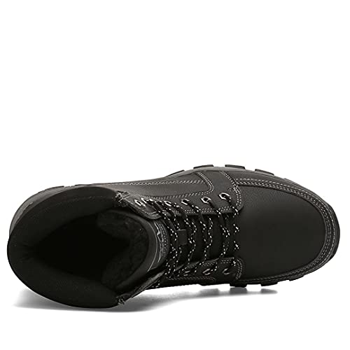 Men's Outdoor Athletic Boots Hiking Boots Trekking Shoes Fashion High-Top Tooling Boots Men's Snow Boots Plush Cotton Shoes4