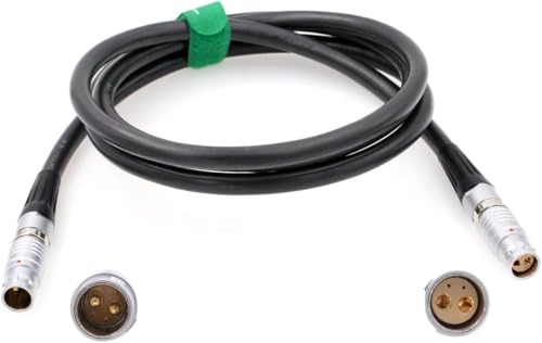 HangTon Power Cable for ARRI S360 S360-C SkyPanel LED Lighting and Battery Box, 54V 30A 4 pin 2+2 Pin Male to 2+2 Pin Female 5M