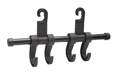 Maxsa 25524 Car Headrest Multi-Hanger 4 Hook Organizer for Bags
