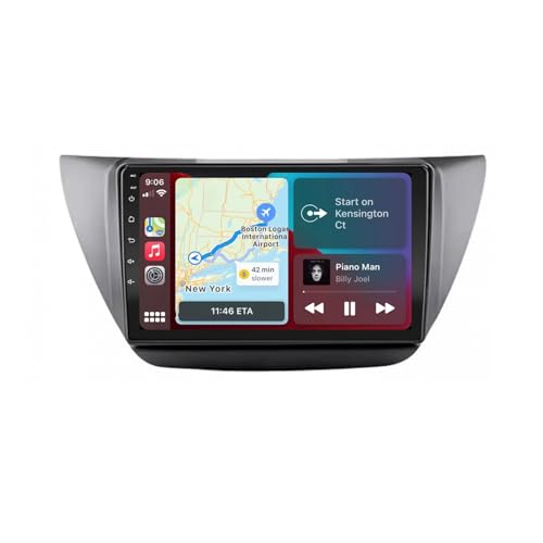 Estéreo para Mitsubishi Lancer 9 con CarPlay y Android Auto pantalla táctil de 2G+32G
