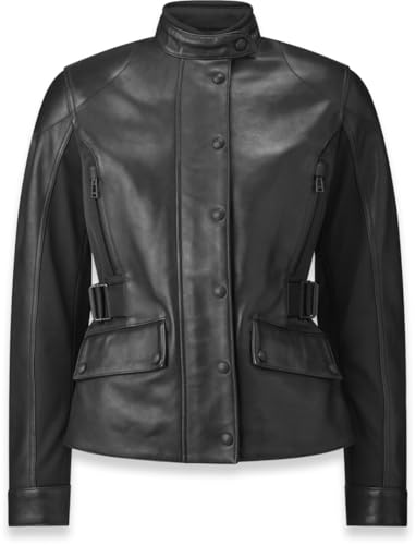 Universally applicable Belstaff Westerly Donna Moto in Pelle Jacke, Nero, 44