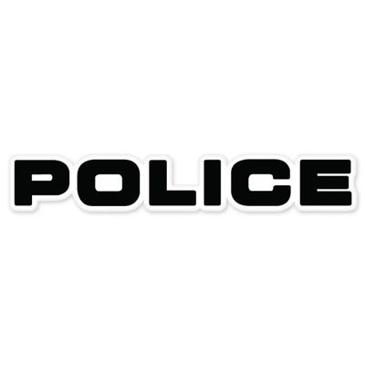 Police Vinyl Car Sticker Decal - 11 Inches Long