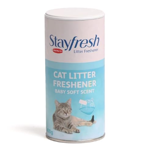 Bob Martin Cat Litter Freshener Powder, Baby Soft Scent - Effective Odour Control for Longer Lasting Freshness, Made in the UK (400g)