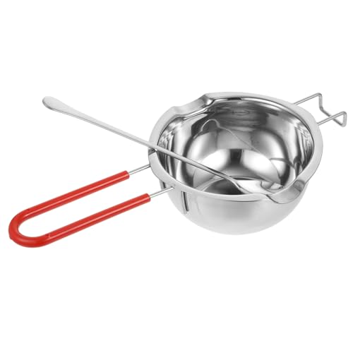SHOWERORO 1set Melting Pot with Mixing Spoon Melting Bowl for Butter Cheese and Wax with Handle