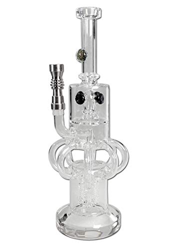 Black Leaf Bong-Zubehör: Wasserpfeifen-Kopf, Metall-Kopf, Steckkopf | 71 mm | TITAN | Universal NS 14 (14,5 mm) und NS… – Bild 8