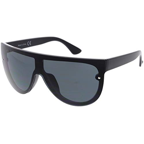 Image of zeroUV 80s Baseball Sunglasses, Mirrored Men Sports Glasses, Women Goggles for Cycling, Wraparound Visor Shield