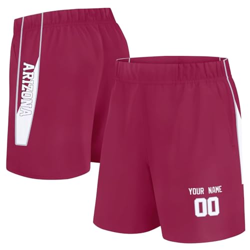 Swim Trunks Men's Youth Beach Shorts with Pockets Custom Name Number