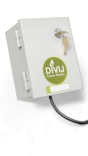 Image of Divij EV Charger Power Box with Lock & 2 Keys,MCB, 6 /16A Socket Preinstalled, Perfect fit for major 2 /3 /4 Wheelers brands Charger