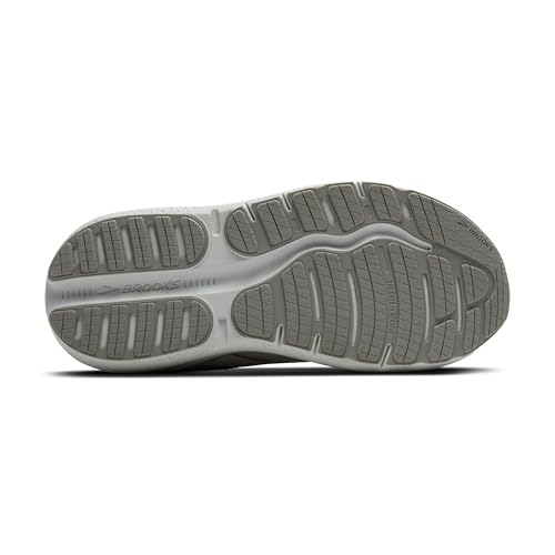 Brooks Women’s Ghost Max Suede/Leather Neutral Running & Walking Shoe - Oyster/Alloy/Antarctica - 11 Medium - image 6