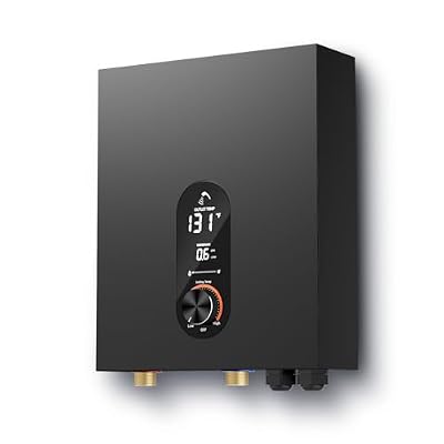 TOTTE 18KW Electric Tankless Water Heater, 240V On-Demand Instant Hot Water Heater for Whole House, Easy Install with Digital Display for Shower & Sink, Black