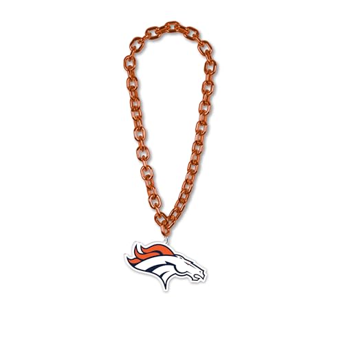 WinCraft Denver Broncos Big Chain Logo Plastic Necklace