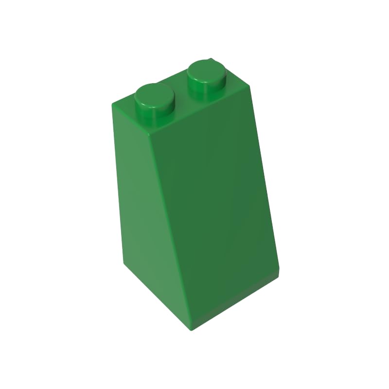 98560 Slope Brick 75° 2x2x3 Sloped Brick 50 Pieces GDS-1404 Compatible with Lego Building Blocks Color:Green