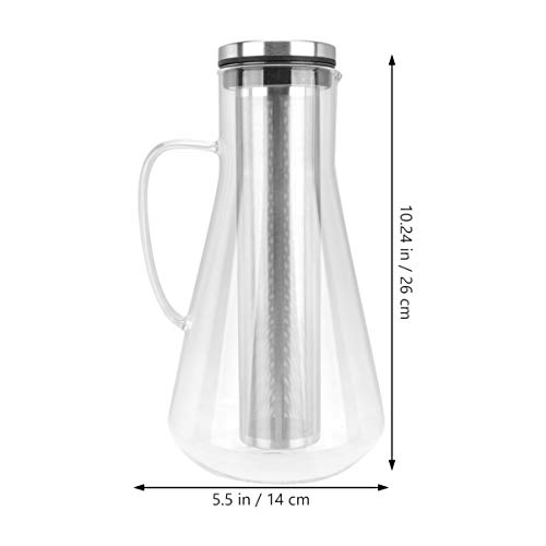 Hemoton 1600Ml Bebida Gelada Gotejamento Cafeteira Cafeteira PortÃ¡til Cafeteira Com Filtro Jarra Ca