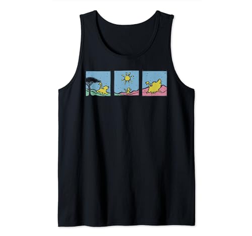 Débardeur Le Roi Lion Disney coupe premium avec graphique silhouette épuré