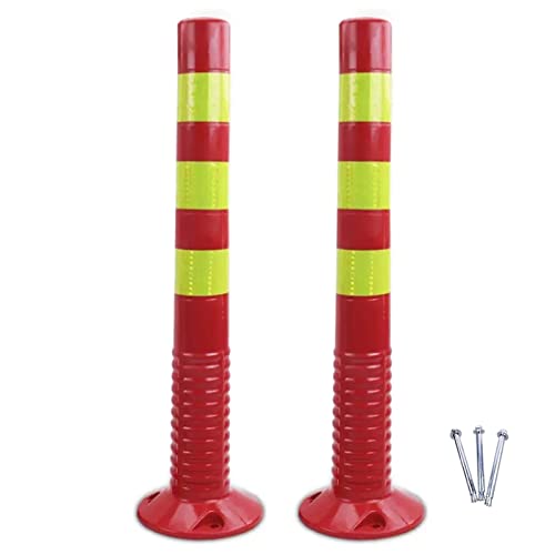 Cônes de signalisation et poteau de stationnement en plastique avec fixations