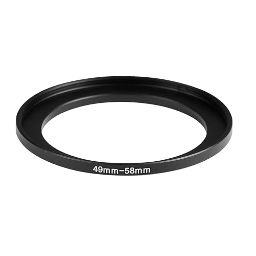 Image of 49-58mm Step-Up Ring Adapter, 49mm to 58mm Step Up Filter Ring for 49mm Lens Install 58mm ND CPL UV Camera Lens Filter(49mm-58mm)