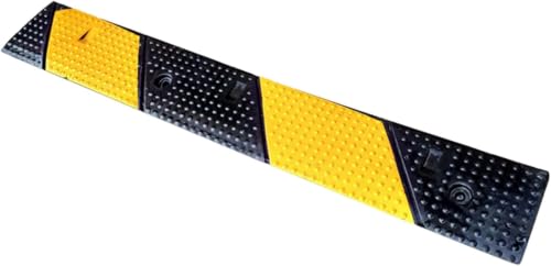 Rampa De Bordillo Reforzada para Coches, Camiones Y Motocicletas - Pendiente Multiusos Negra Y Amarilla para Tractores De Césped, Remolques Y Carretillas Elevadoras. Multicolor 4cm/1.5inch