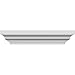 Ekena Millwork CRH04X46ST-1 Crosshead, 46" Bottom Width x 52" Top Width, Factory Primed White