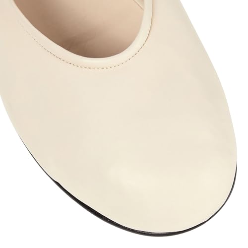 Women's Solid Ballet Flats Fashion Round Toe Slip On Office Shoes Pumps Comfortable Casual Elastic Ankle Strap Work Office Daily Party Leather Flats Shoes4