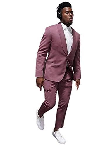 Costume rouille homme col châle élégant pour un mariage ou un bal réussi