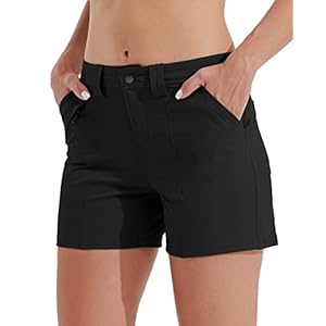 Willit Women’s Golf Hiking Shorts Quick Dry Athletic Casual Summer Shorts with Pockets Water Resistant 4.5 in