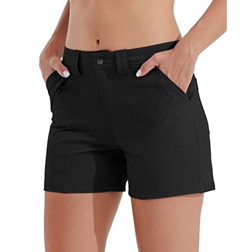 Willit Women’s Golf Hiking Shorts Quick Dry Athletic Casual Summer Shorts with Pockets Water Resistant 4.5 in