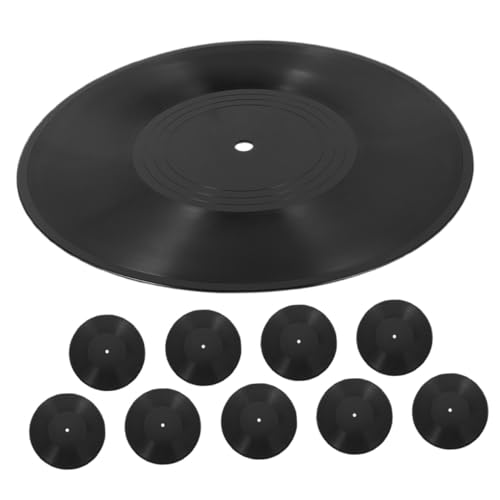Disques vinyles noirs déco murale esthétique pour salon et chambre
