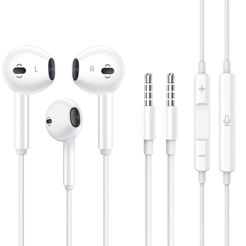 2 Pack Wired Earbuds [Apple MFi Certified] Headphones...