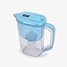 Gaone Filtre à Eau alcaline pichet à Eau revigorée Ph Restore Pichet à Eau alcaline avec Filtre Longue durée Filtre en Charbon Actif à Valeur d'iode 1500 2,4L