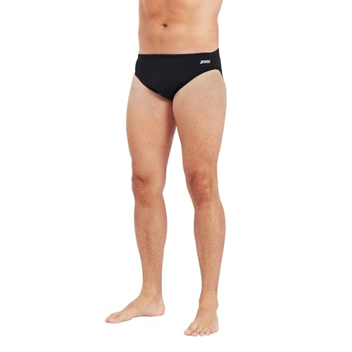 Slip de bain homme Zoggs Cottesloe Racer classique noir pour natation en piscine