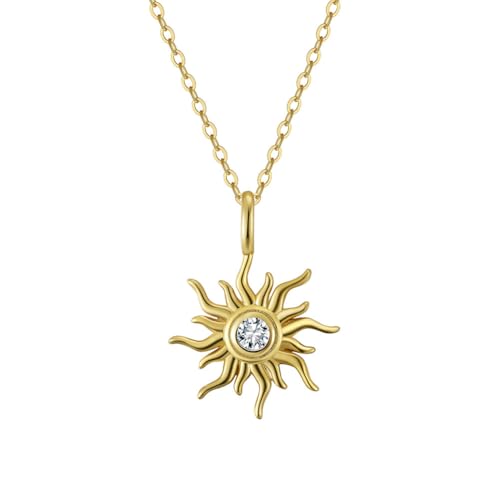 Collier Tournesol plaqué Or, le cadeau fleurs de soleil idéal pour femme
