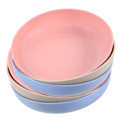 VICASKY 6Pcs Cat Feeding Plates Pet Bowls for Small Cats Kittens Non Slip Base for Wet Dry Food Lightweight Easy to