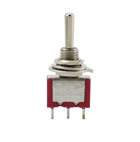 Interrupteur à bascule MTS-123 rouge | Solution de commutation 3 broches fiable