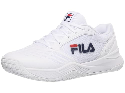 Fila Axilus 3 Men 's Shoes (White/Fila Navy/Fila Red) (White/Fila Navy/Fila Red, US Footwear Size System, Adult, Men, Numeric, Medium, 10.5)