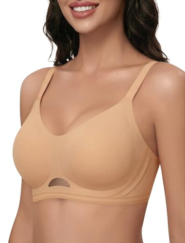 Image of Wireless Bras for Women No Underwire Seamless Buttery Bralettes Smoothing Women's Bras Full Coverage Shapedly Bra